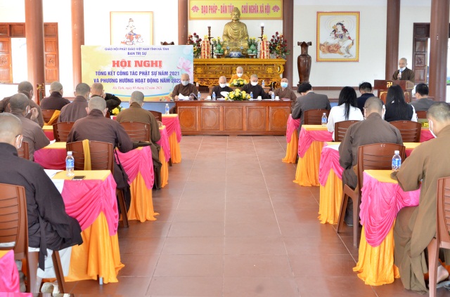 Hà Tĩnh: Hội nghị tổng kết Phật sự 2021 - PL 2565